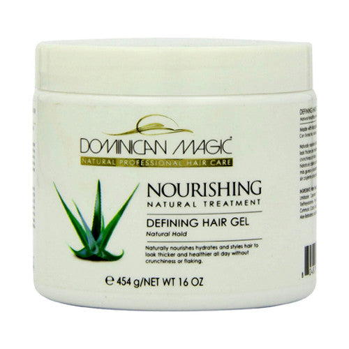Dominican Magic Nourishing Defining Hair Gel, Nourishing Natural Treatment, 16 Oz